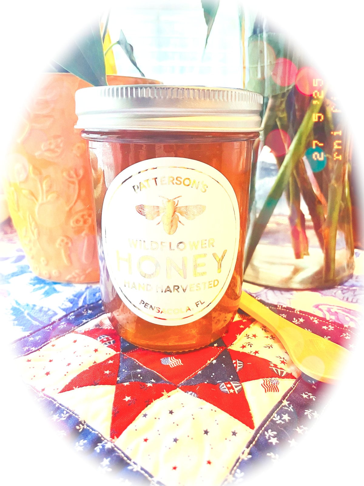 Dad’s patriotic honey jar