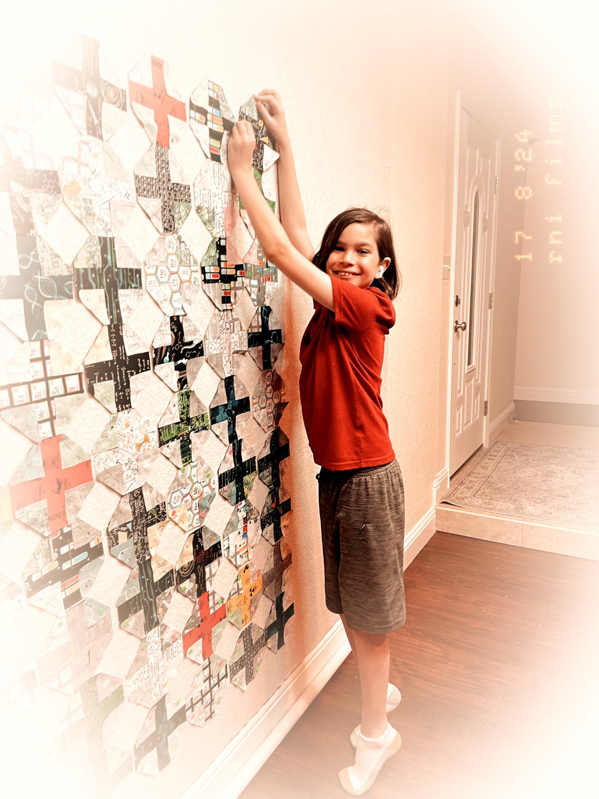 Timothy and the design wall
